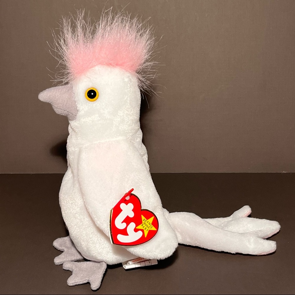 KUKU the Ty Beanie Baby Cockatoo